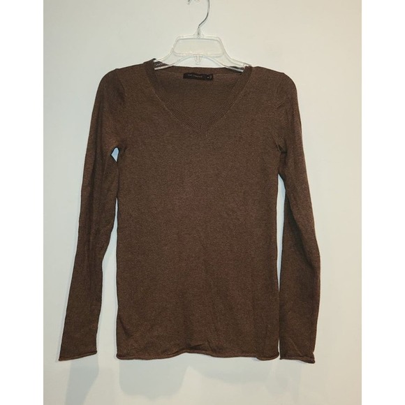 Limited brown v-neck sweater - xs - Picture 1 of 4